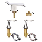 TheLAShop Widespread Bathroom Faucet 2-Handle 3 Hole Hot & Cold Image