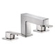 TheLAShop Widespread Bathroom Faucet 2-Handle 4"H, Brushed Nickel Image