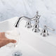 TheLAShop Widespread Bathroom Sink Faucet w/ Drain 2-Handle 6"H Image