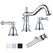 TheLAShop Widespread Bathroom Sink Faucet w/ Drain 2-Handle 6"H Image