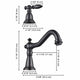 TheLAShop Widespread Bathroom Sink Faucet 2-Handle 6"H Image