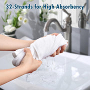 TheLAShop 3Pcs Bathtub Towel Sets White Hotel Towel Hand Face Image