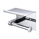 TheLAShop Toilet Roll Holder with Shelf Wall Mounted Stainless Steel Image