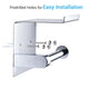 TheLAShop Toilet Roll Holder with Shelf Wall Mounted Stainless Steel Image