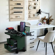 TheLAShop Mobile Nail Tech Rolling Case - Quilted Trolley & Display Book Image