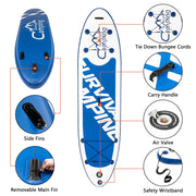 TheLAShop Inflatable Paddle Board iSUP Paddleboard with Bag Pump 11'x32"x6"