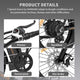 TheLAShop 20x4.0" Folding Fat Tire Electric Bike 500W 36V 7-Speed