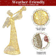 TheLAShop 4ft Lighted Angel for Outdoors & Indoors Yard Lawn
