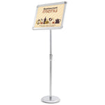 TheLAShop Adjustable Pedestal Sign Holder Floor Stand 11x17 Image