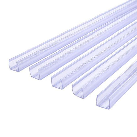 TheLAShop Clear Plastic U-Channel/Clips for 1/2"(13mm) Rope Lights