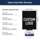 TheLAShop Custom Artificial Turf with Tufted-in Logo | 9 Colors & Any Size Image