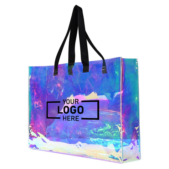 TheLAShop Personalized Promotional Hologram Tote Bags Custom Logo 50ct/pk