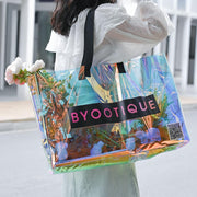TheLAShop Personalized Promotional Hologram Tote Bags Custom Logo 50ct/pk Image