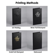 TheLAShop Custom PU Leather Menu Cover Wine List Drinks Menu 4-1/4"x11" Image
