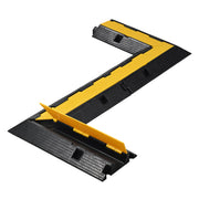 TheLAShop 1-Channel Cable Ramp 90° Turns Left/Right Corner to Cover 2" Cables, Z Turn Image