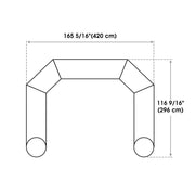 TheLAShop Custom Inflatable Arches Displays Entryways - Color & Logo, 13ft with T-base Image
