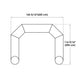 TheLAShop Custom Inflatable Arches Displays Entryways - Color & Logo, 13ft with T-base Image