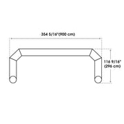 TheLAShop Custom Inflatable Arches Displays Entryways - Color & Logo, 30ft with T-base Image