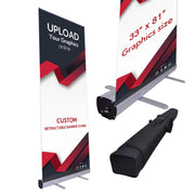 TheLAShop Custom Retractable Banner Stand (Rollup Signs 33"x81") Image