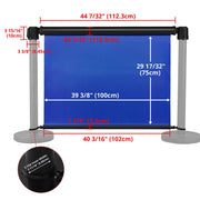 TheLAShop Custom Retractable Banner for Stanchions - 4ct. Scroller & Bar, Double Sided 3.3ft Image