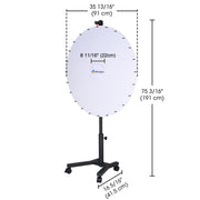 TheLAShop 48" Prize Wheel with Heavy Duty Rolling Stand Image