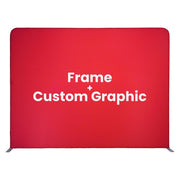 TheLAShop 10ft Exhibit Tension Fabric Backdrop (Frame, Custom Graphic or Kit), Frame+Graphic Image