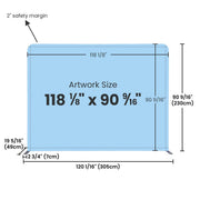 TheLAShop 10ft Exhibit Tension Fabric Backdrop (Frame, Custom Graphic or Kit) Image