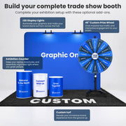 TheLAShop 10ft Exhibit Tension Fabric Backdrop (Frame, Custom Graphic or Kit) Image
