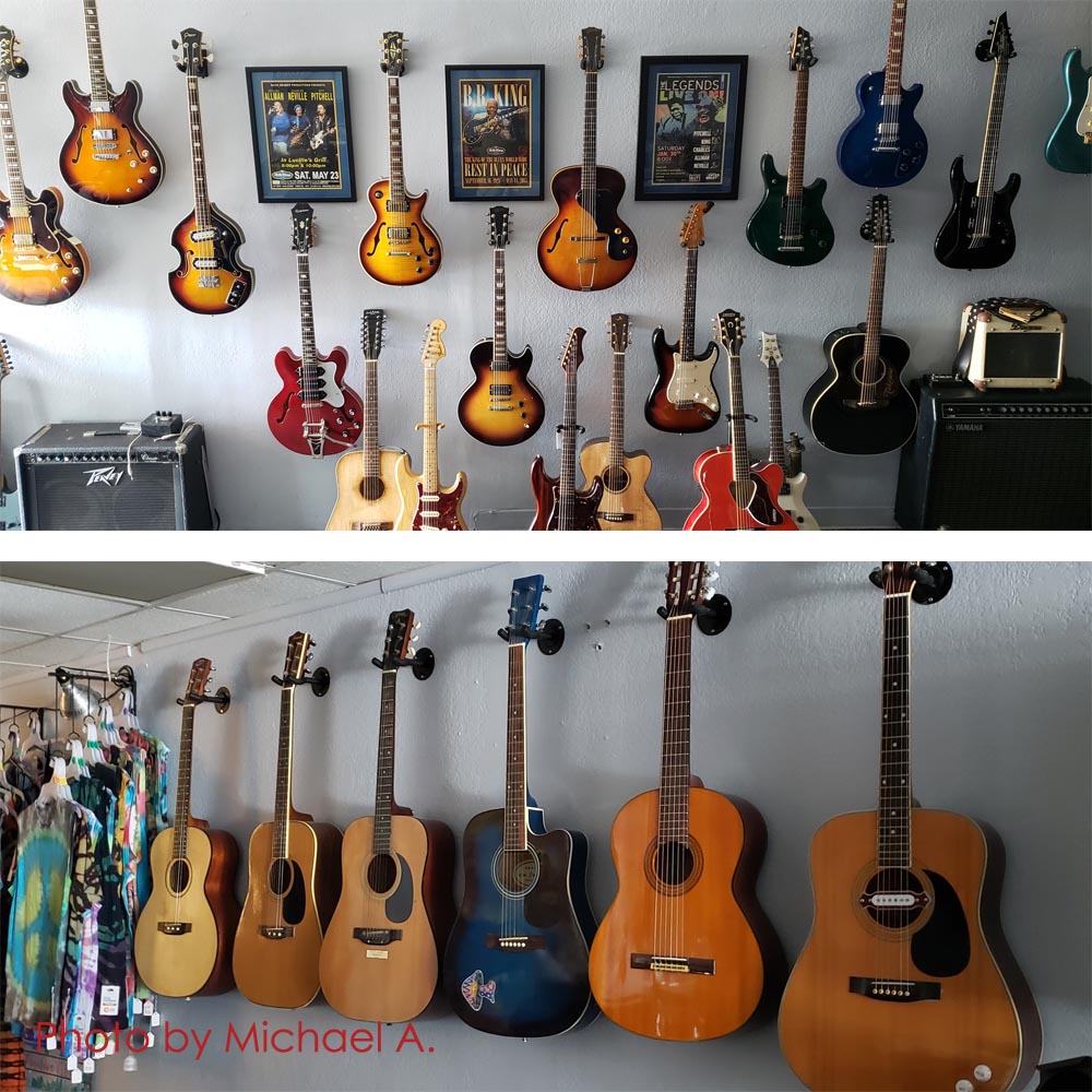 Guitar wall online display