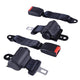 TheLAShop Universal Golf Cart Retractable 2 Seat Belts Bracket Kit Image