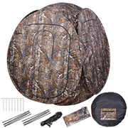 TheLAShop 2-Person Pop Up Hunting Blind Tent Camo w/ Carrying Bag Image