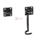 TheLAShop 2pcs 4 1/2" Black Cast Copper Gate Rim Latches Hardware Image