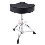 TheLAShop Original Saddle Drum Throne Adjustable Height Padded Seat Stool Image