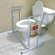 TheLAShop Toilet Safety Rail Stand Alone w/ Rack 375lbs Support Image