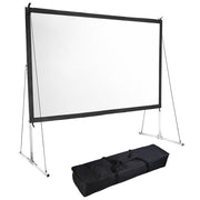 TheLAShop 135" 16:9 Portable Outdoor Projector Screen w/ Frame Freestanding Bag Image