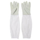 TheLAShop XL Beekeeping Goatskin Protective Gloves Pair Long Sleeves Image