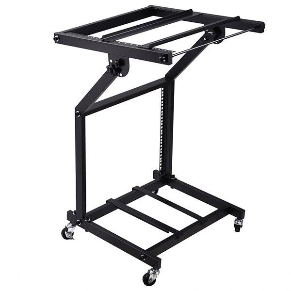 TheLAShop 9U Solid Steel Audio Mixer Rack with Crossbar 19