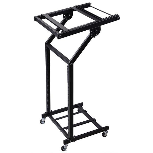 TheLAShop 12U Solid Steel Audio Mixer Rack with Crossbar 19