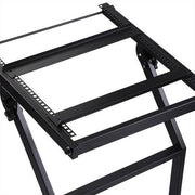 TheLAShop 4 Poles 12U 19" Audio Mixer Stand Portable Studio Rolling Rack Image