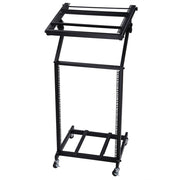 TheLAShop 4 Poles 16U 19" Audio Mixer Stand Portable Studio Rolling Rack Image