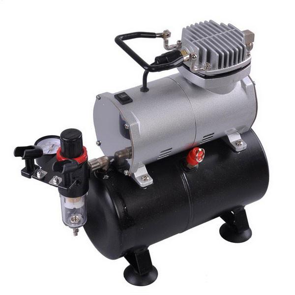 Air Compressor Ink Injection TheLAShop Airbrush Pro Air Compressor Tank w/ Stencil Ink Holder