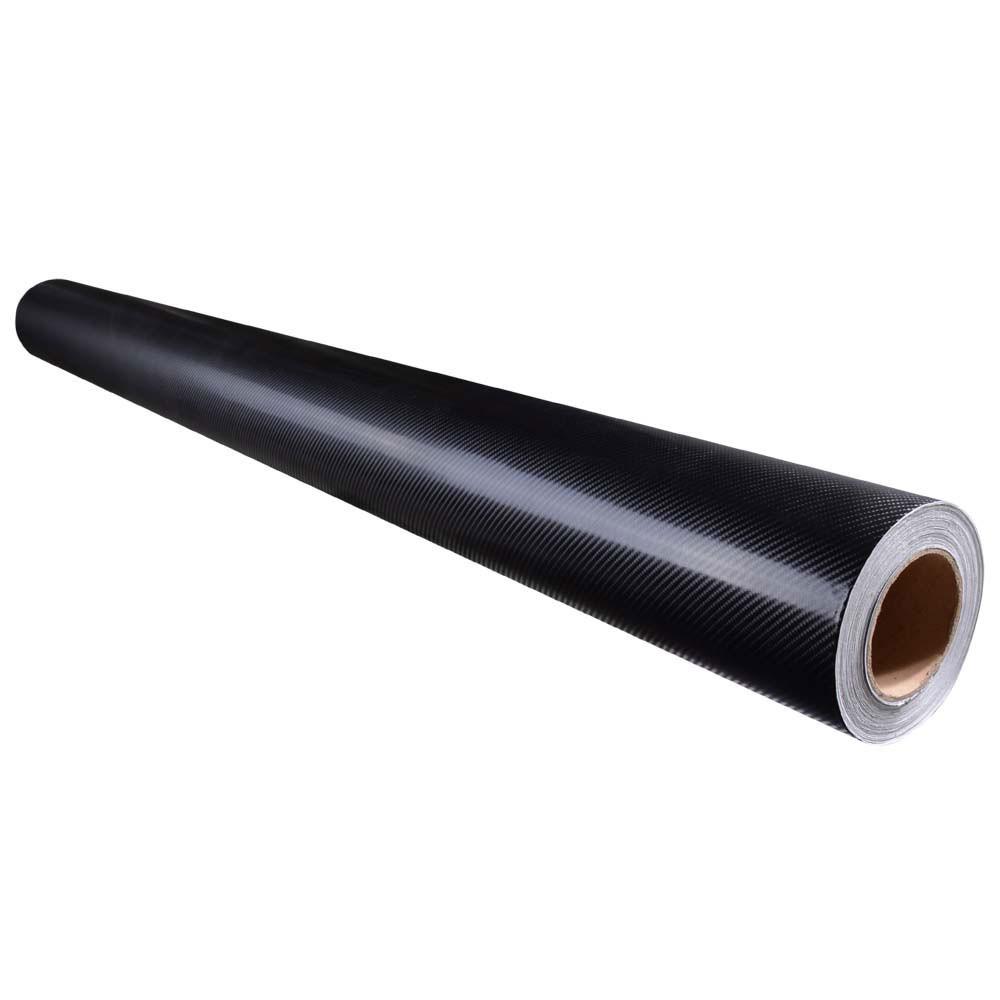 TheLAShop Carbon Fiber Wrap 100ft x 5ft 4D Vinyl Car Wrap Roll Black –