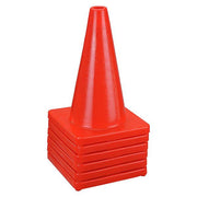 TheLAShop 18" Traffic Safety Cones 6Pcs Fluorescent Red Image