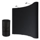TheLAShop 10'x8' Curved Trade Show Display Booth Pop Up Black w/ Case