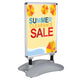 TheLAShop 23"x33" Poster Pavement Sign w/ Water-Fill Base Sidewalk Sign Image