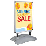 TheLAShop 23"x33" Poster Pavement Sign w/ Water-Fill Base Sidewalk Sign Image