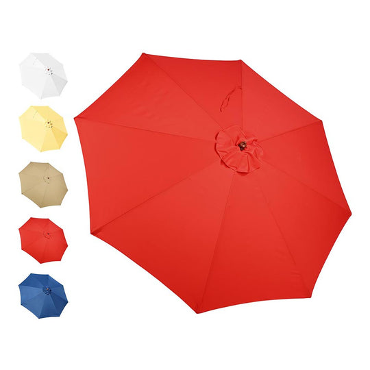 TheLAShop 9ft 8-Rib Patio Market Umbrella Replacement Canopy