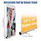 TheLAShop 33" x 79" Luxury Rollup Retractable Banner Stand 10ct/Pack