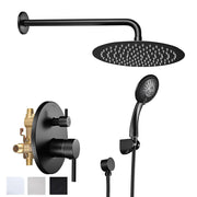 TheLAShop Rain Shower Head Handheld Combo with Valve 2.5GPM Round Image