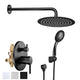 TheLAShop Rain Shower Head Handheld Combo with Valve 2.5GPM Round Image